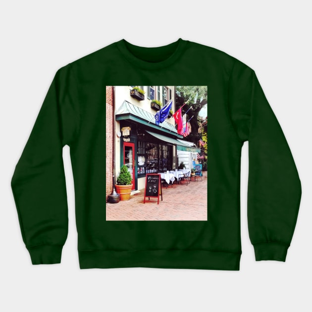 Annapolis MD - Restaurant on State Circle Crewneck Sweatshirt by SusanSavad